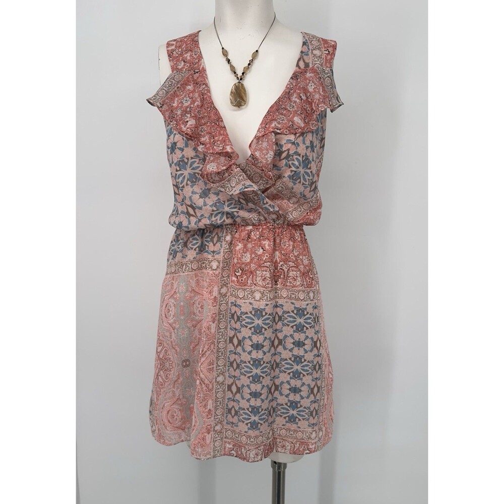 🌿 BCBGeneration Y2K floral Babydoll Mini Dress | Size M  | Grecian V-Neck Flowy